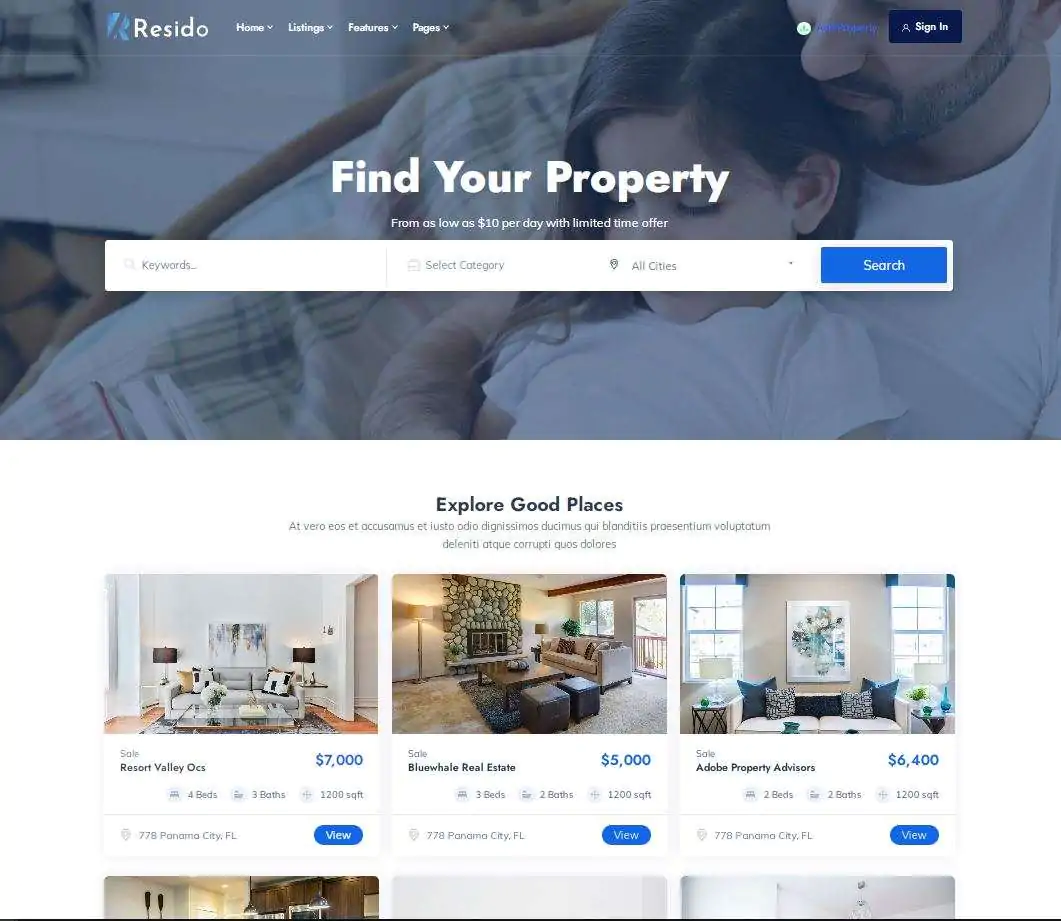 35+Real Estate WordPress Premium Themes & Template Kits - Image 7