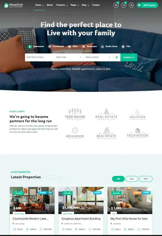 35+Real Estate WordPress Premium Themes & Template Kits - Image 11